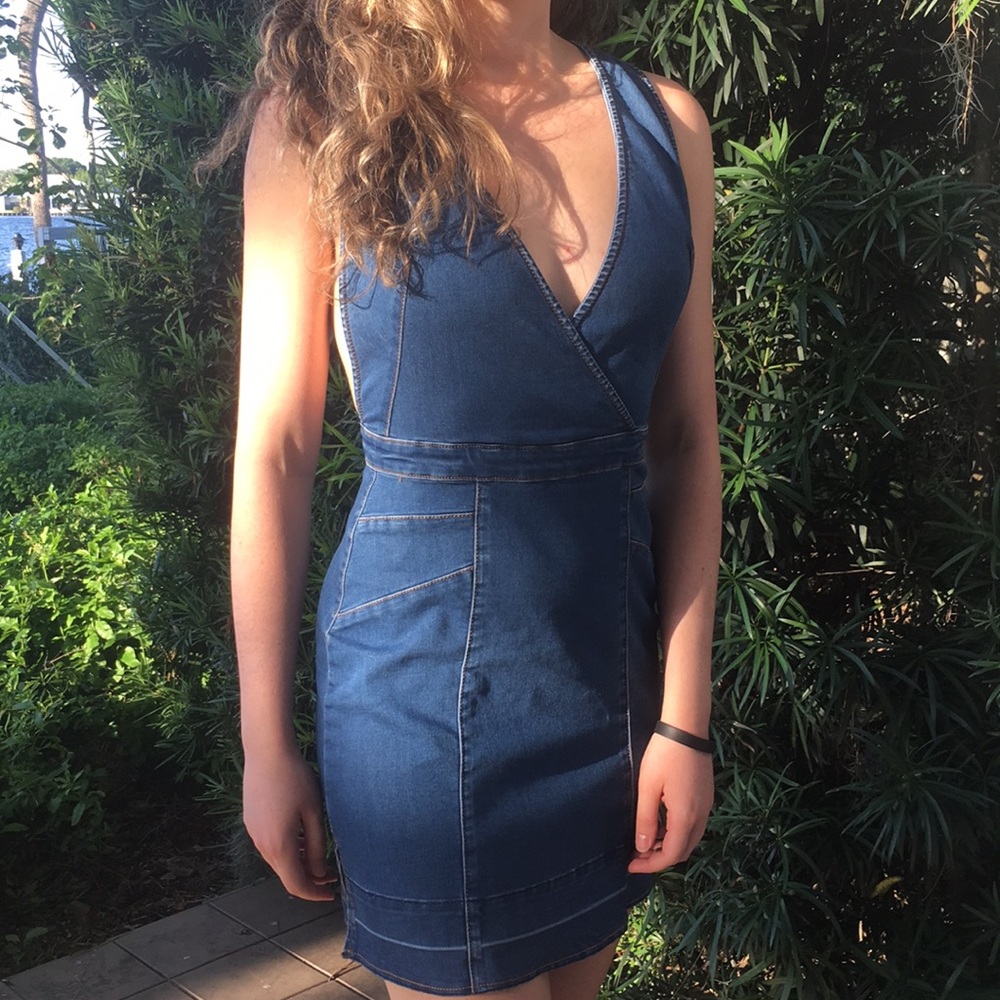 Free people denim dress